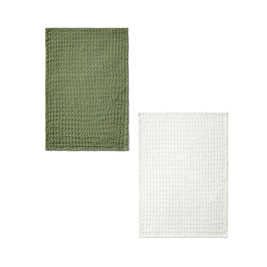 VINGA Paño con estampado de gofres Cromer, 2 pcs