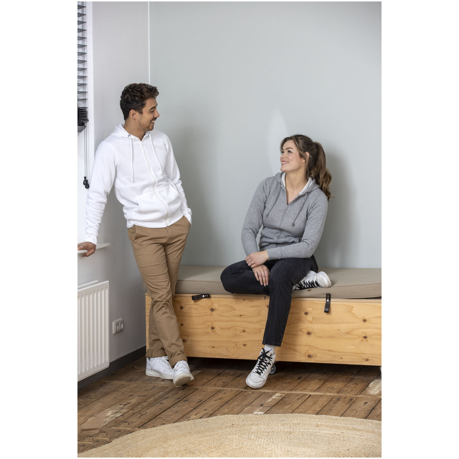 Sudadera con capucha y cremallera completa para hombre Theron