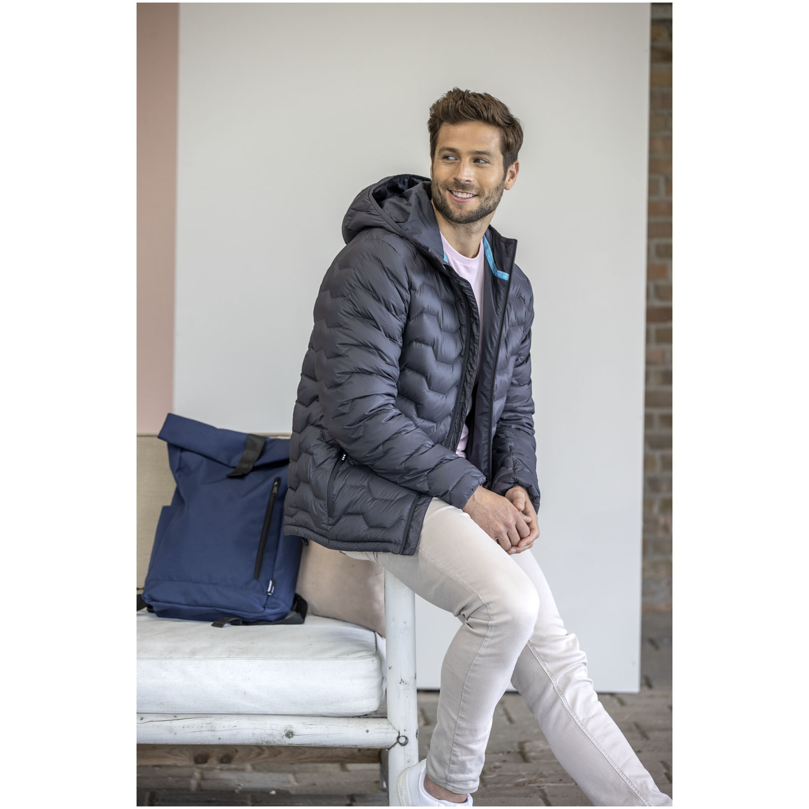 Chaqueta aislante de material reciclado GRS para hombre Petalite