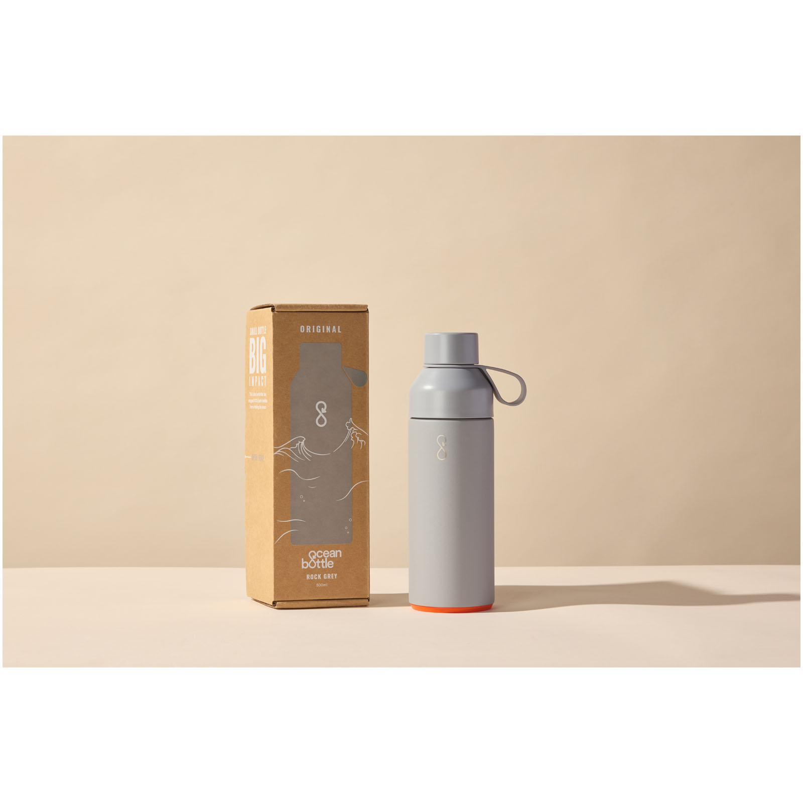 Botella de agua con aislamiento al vacío de 500 ml Ocean Bottle