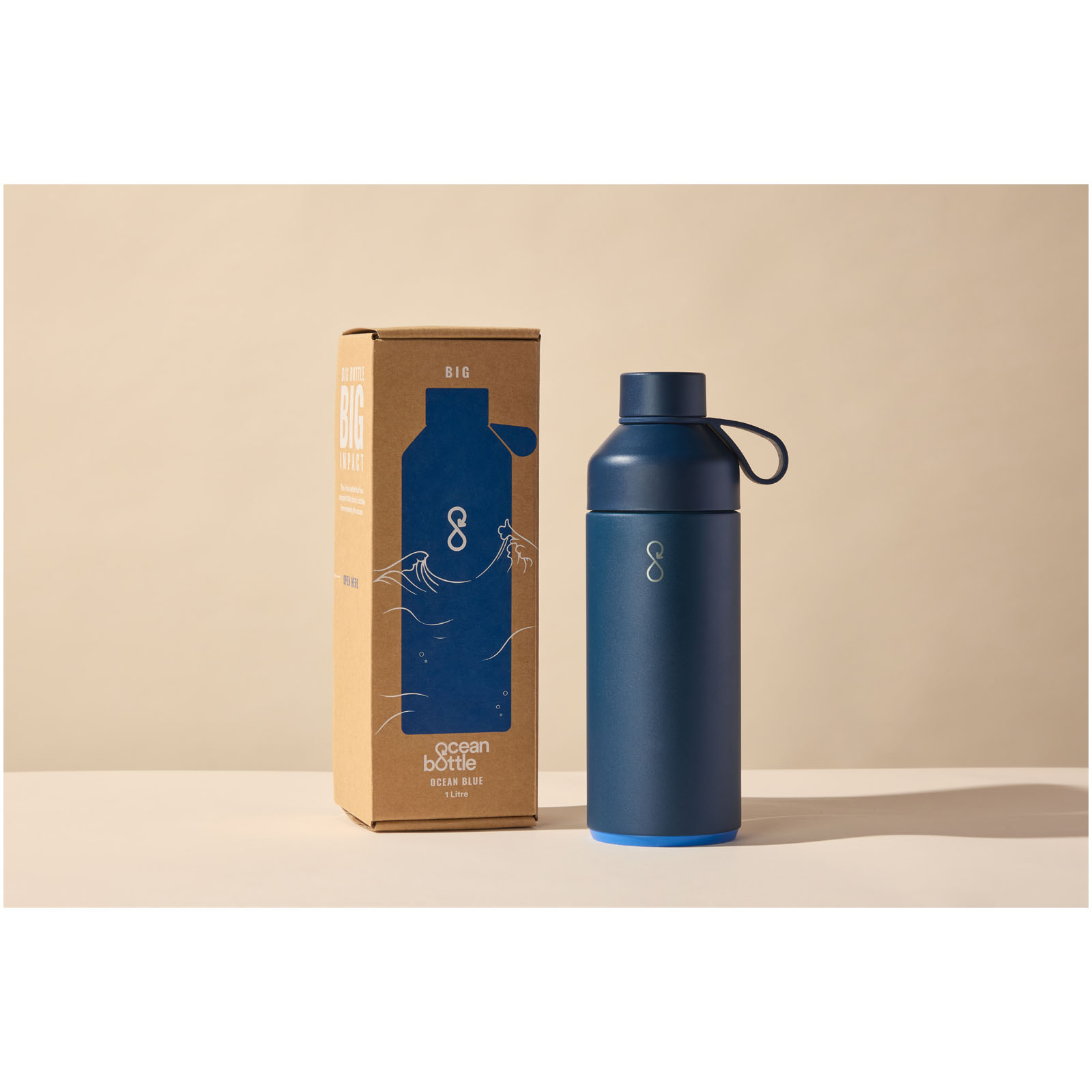 Botella de agua con aislamiento al vacío de 1000 ml Big Ocean Bottle