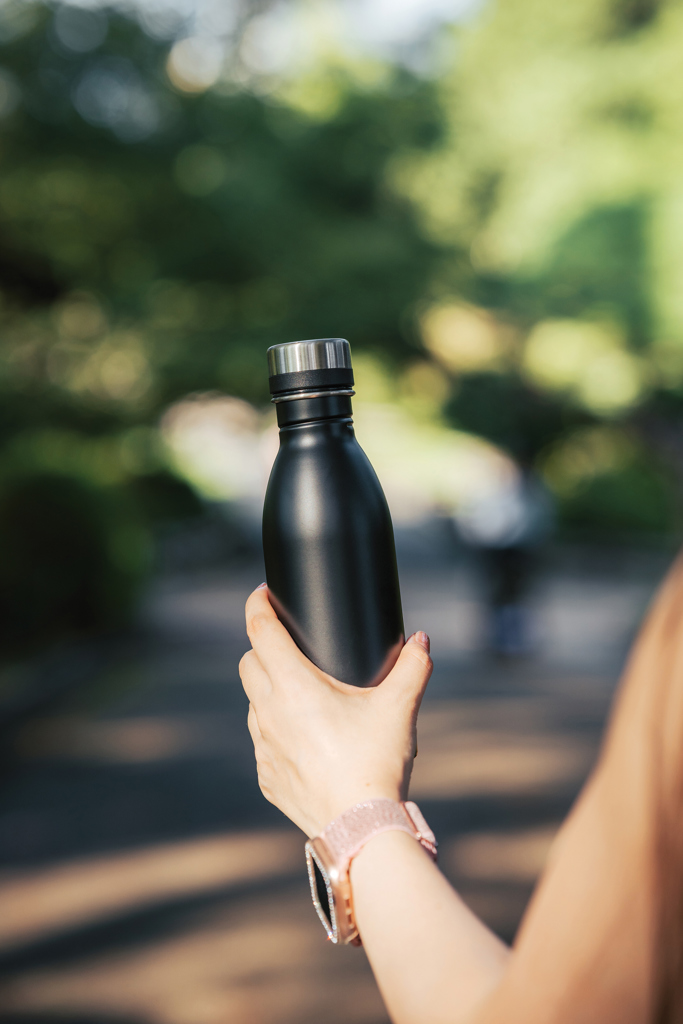 Botella de agua de lujo de acero inoxidable reciclado RCS