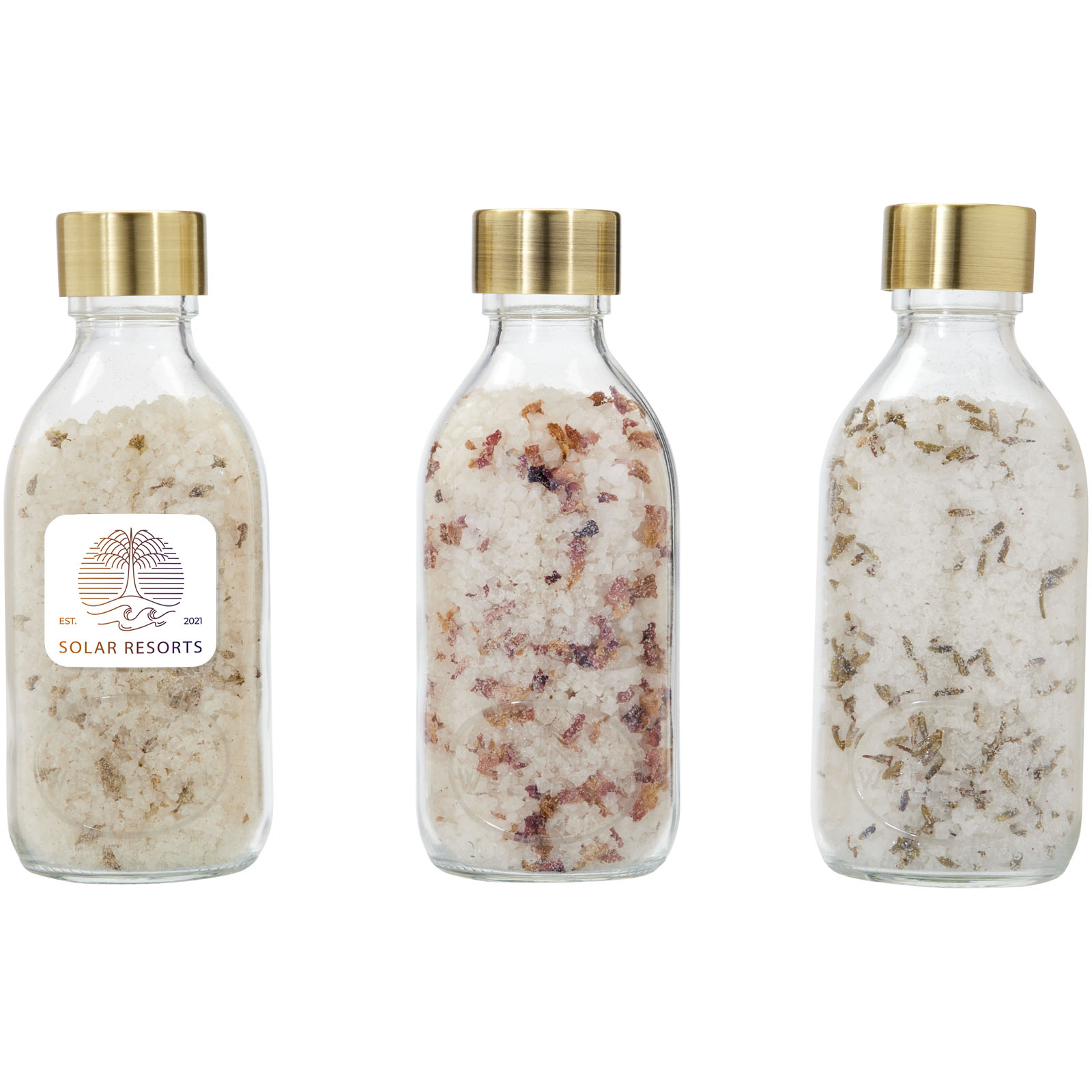 Conjunto de regalo de sal de baño de 3 piezas de 200 ml Wellmark Just Relax