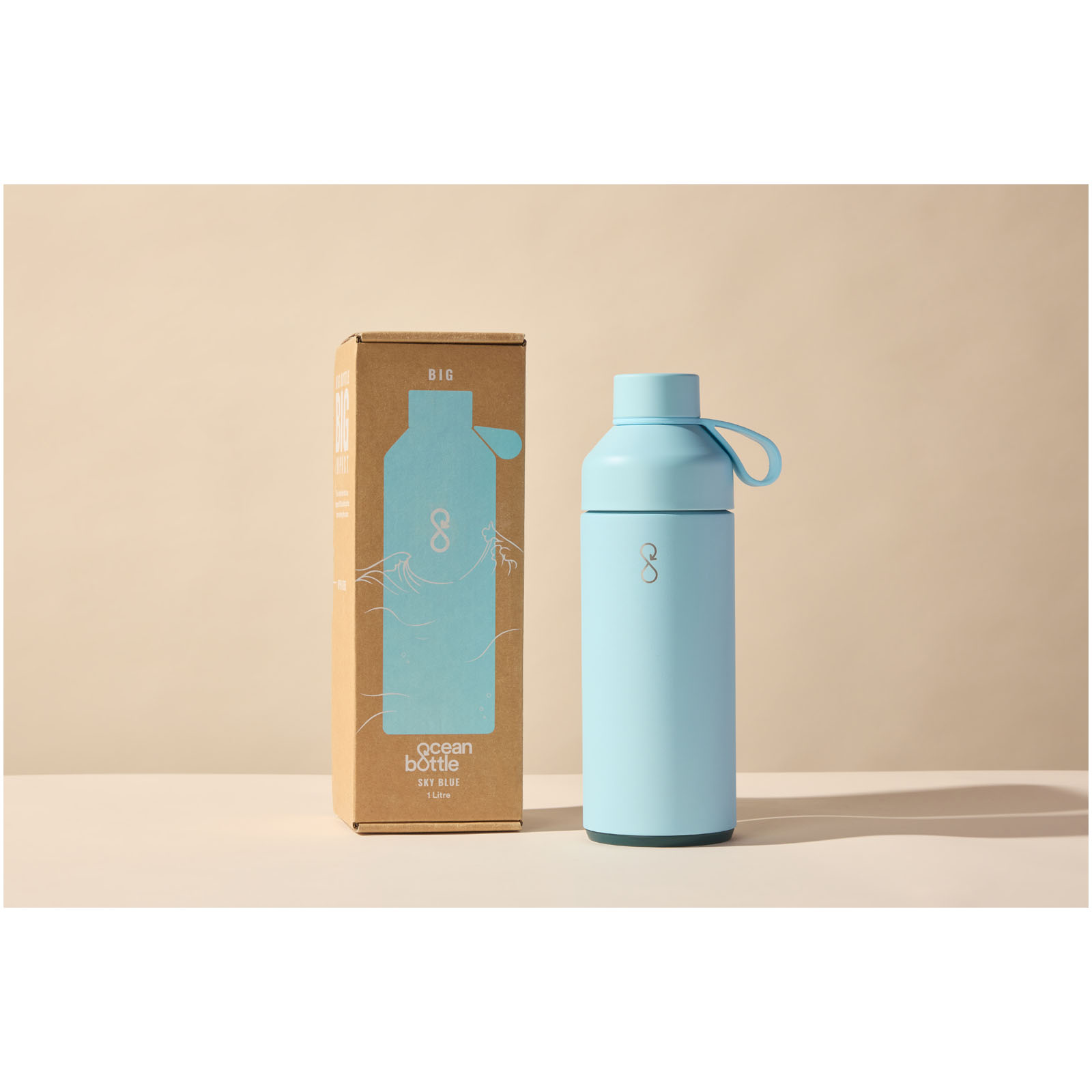Botella de agua con aislamiento al vacío de 1000 ml Big Ocean Bottle