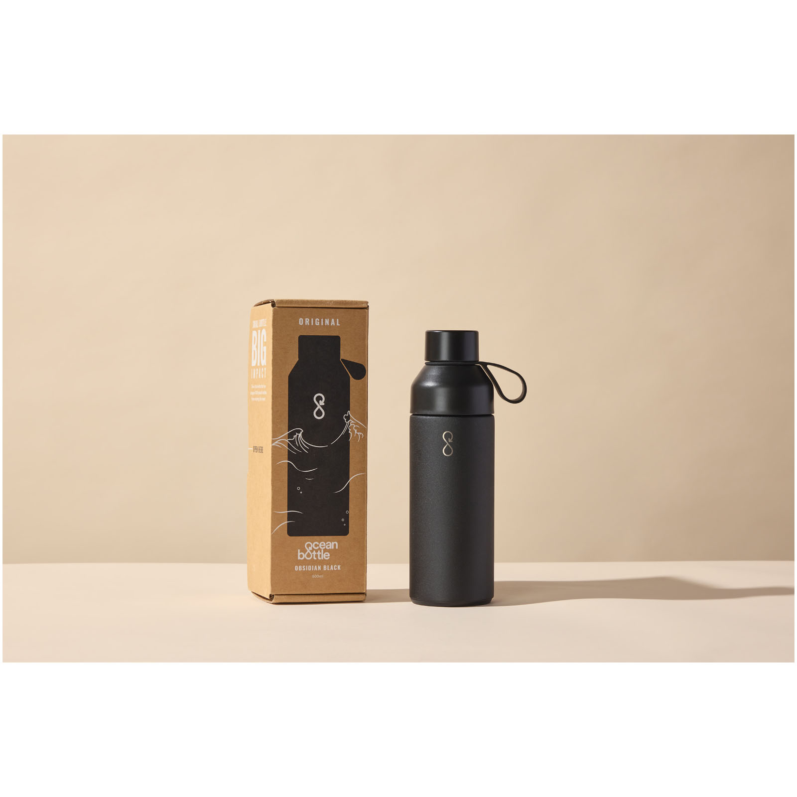 Botella de agua con aislamiento al vacío de 500 ml Ocean Bottle