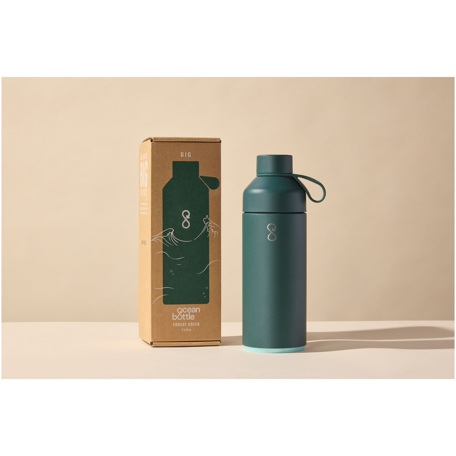 Botella de agua con aislamiento al vacío de 1000 ml Big Ocean Bottle
