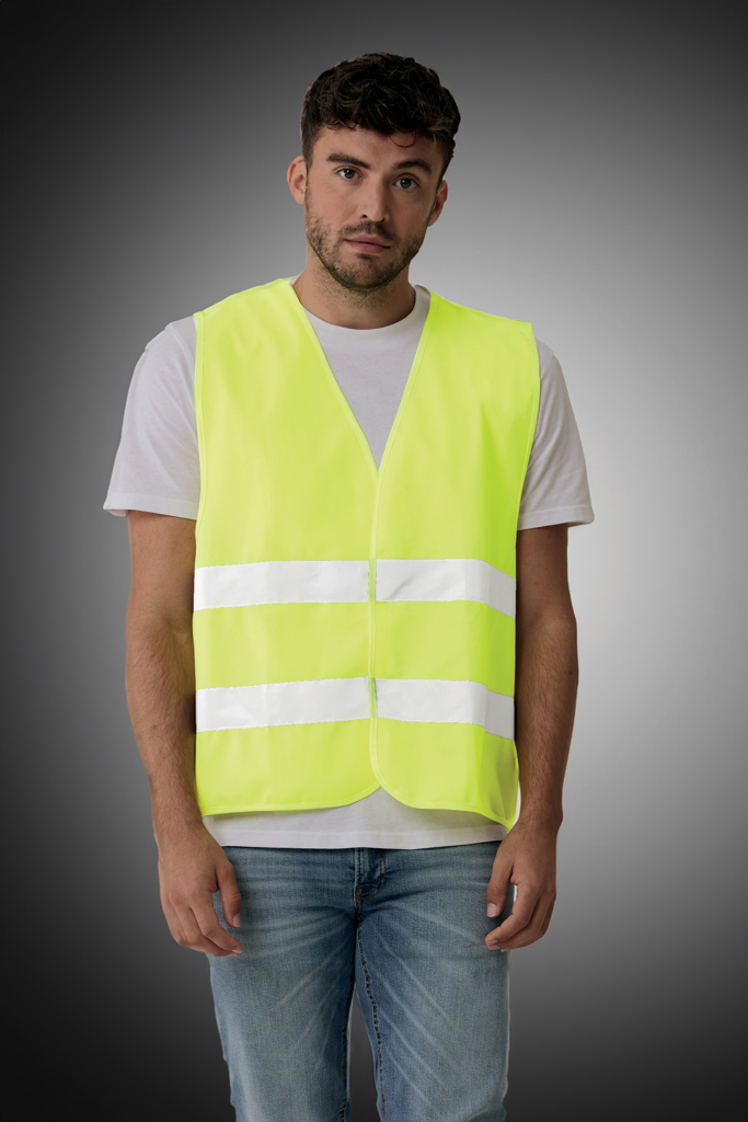 Chaleco de seguridad de PET reciclado GRS