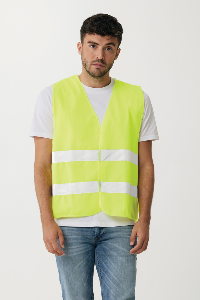Chaleco de seguridad de PET reciclado GRS