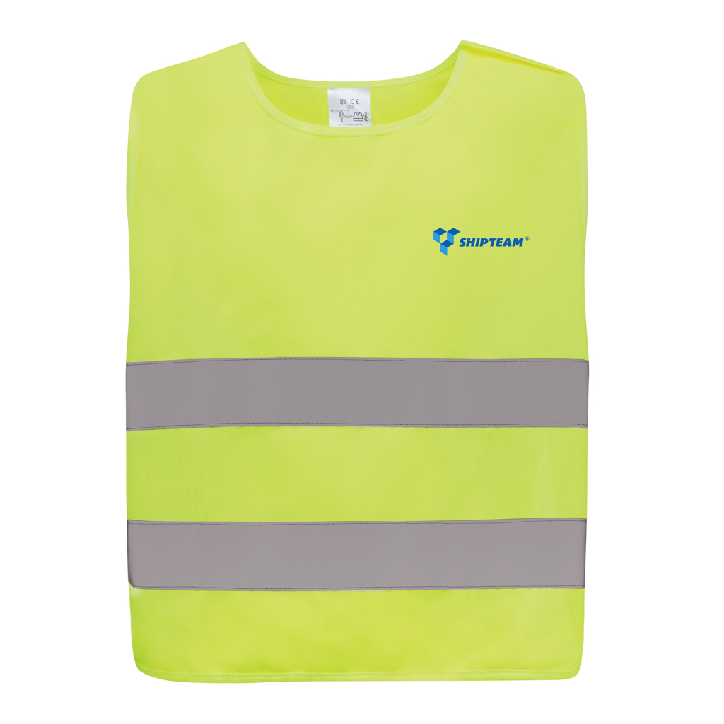 Chaleco seguridad PET reciclado GRS 7-12 años