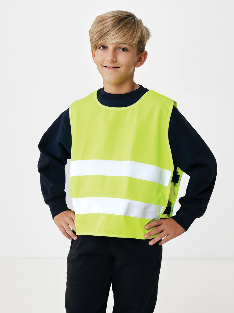 Chaleco seguridad PET reciclado GRS 7-12 años
