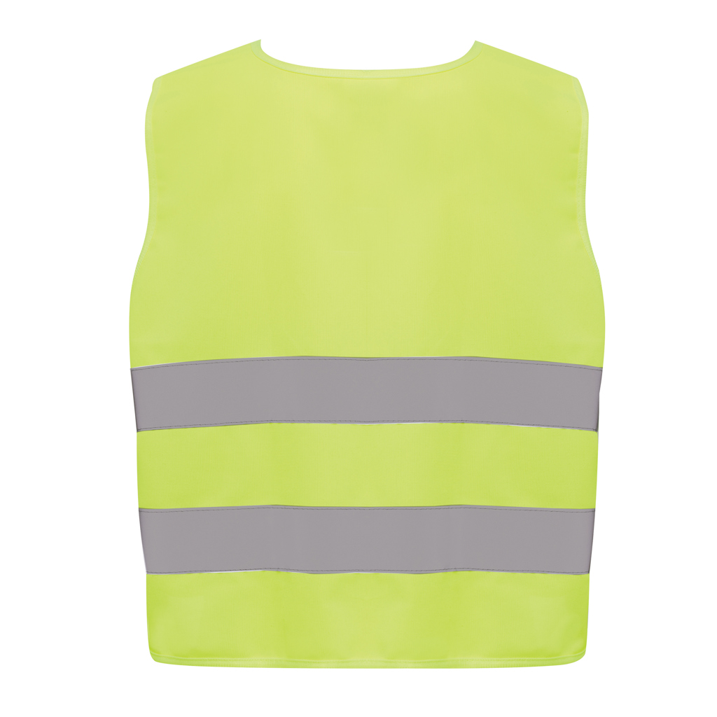 Chaleco seguridad PET reciclado GRS 7-12 años
