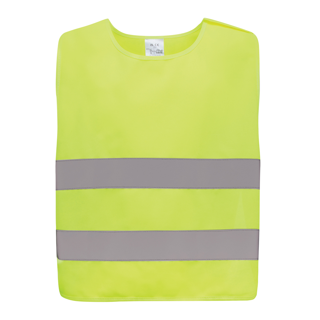 Chaleco seguridad PET reciclado GRS 7-12 años