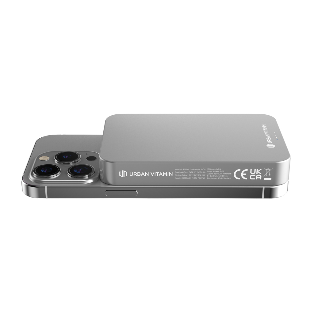 Powerbank Compton RCS plástico reciclado/aluminio10 000 mAh