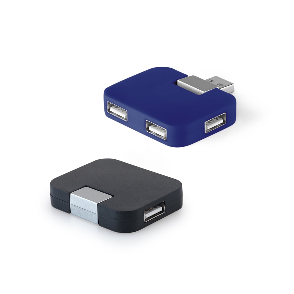 JANNES. HUB con 4 puertos USB-A, fabricados en ABS