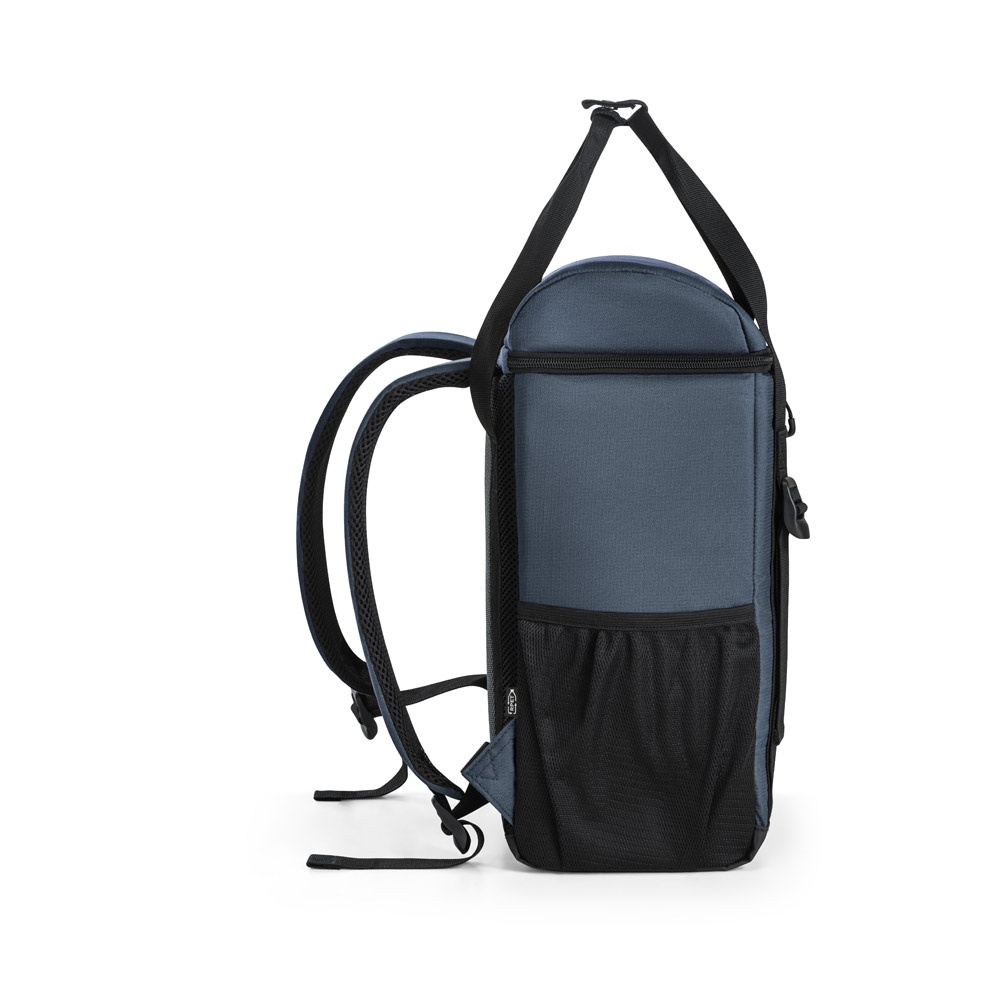 ROMA L. Mochila térmica acolchada en poliéster reciclado 600D ripstop 16 L