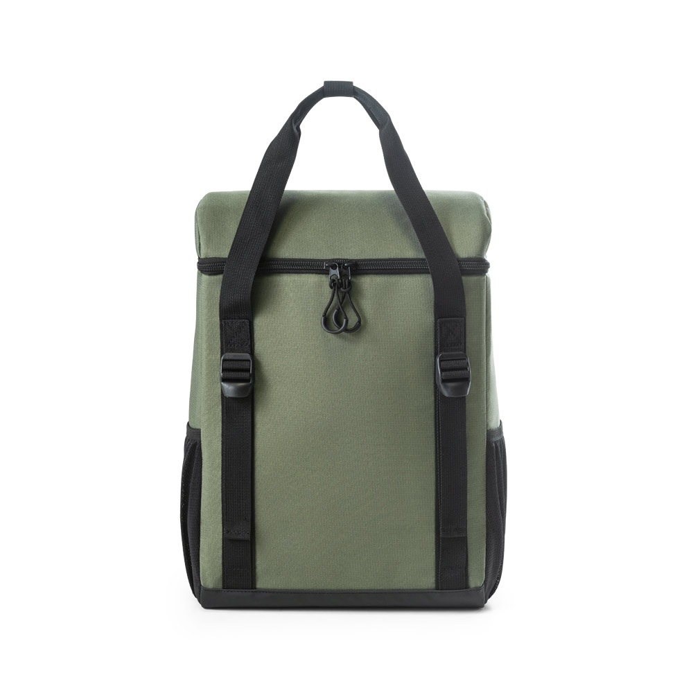 ROMA L. Mochila térmica acolchada en poliéster reciclado 600D ripstop 16 L