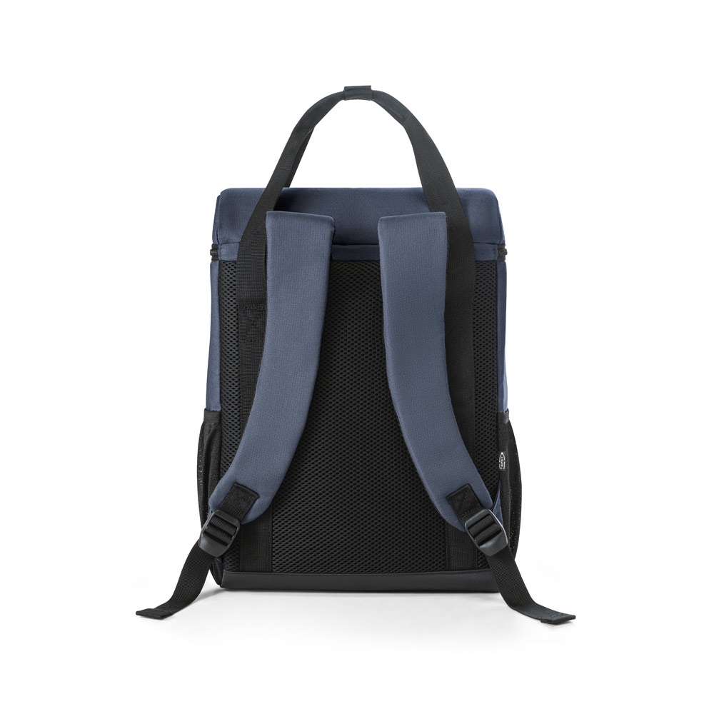 ROMA L. Mochila térmica acolchada en poliéster reciclado 600D ripstop 16 L