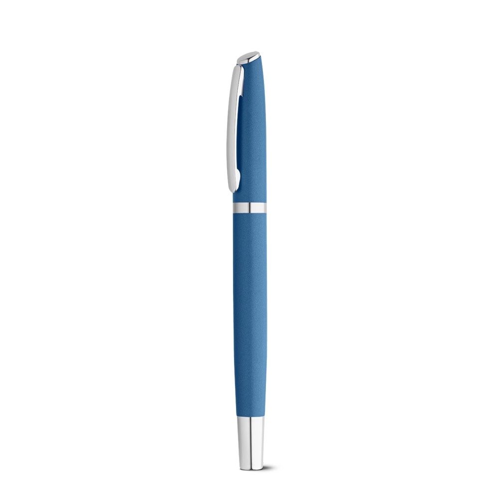 RE-LANDO-SET. Set de roller y bolígrafo con cuerpo de aluminio reciclado (100% rAL)