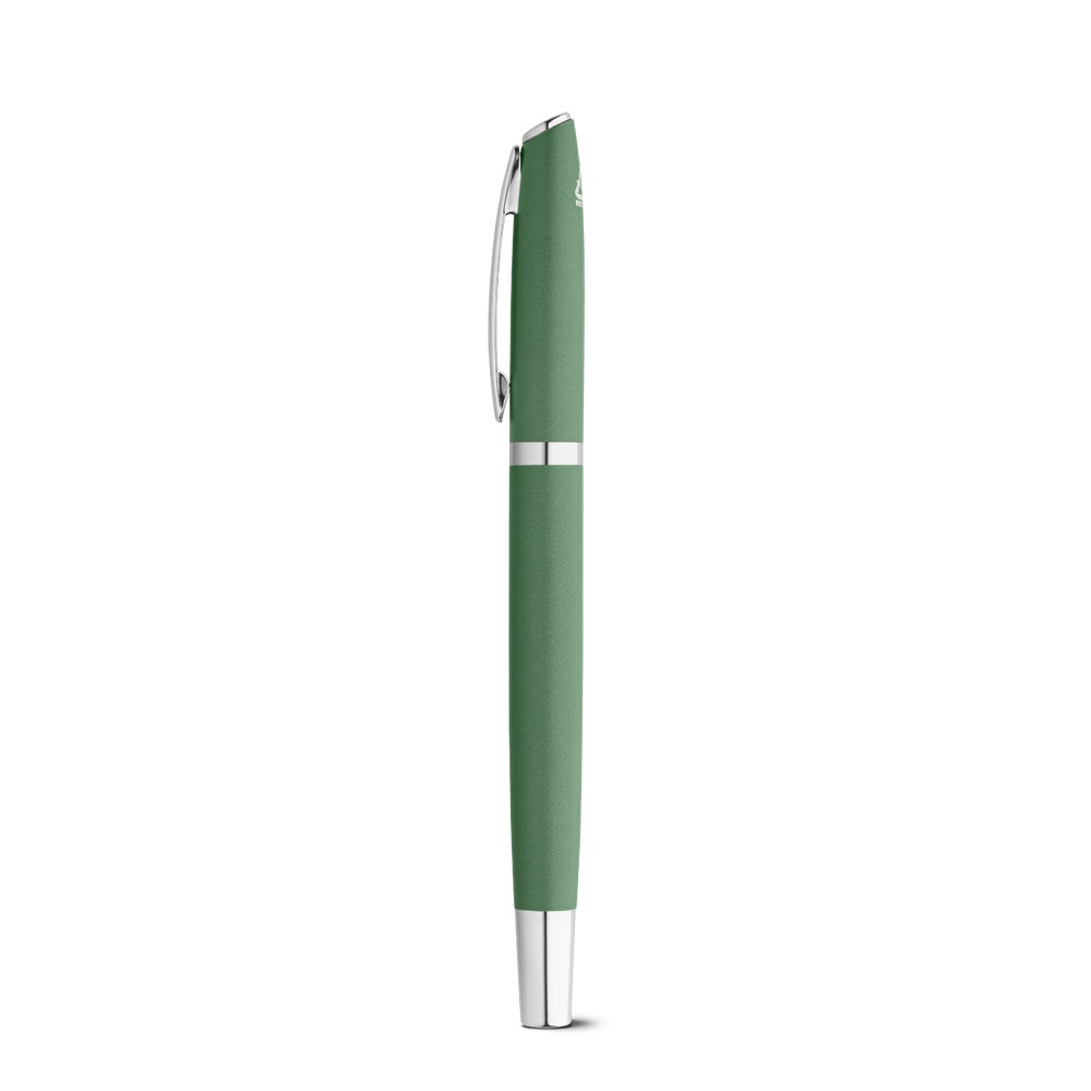 RE-LANDO-SET. Set de roller y bolígrafo con cuerpo de aluminio reciclado (100% rAL)
