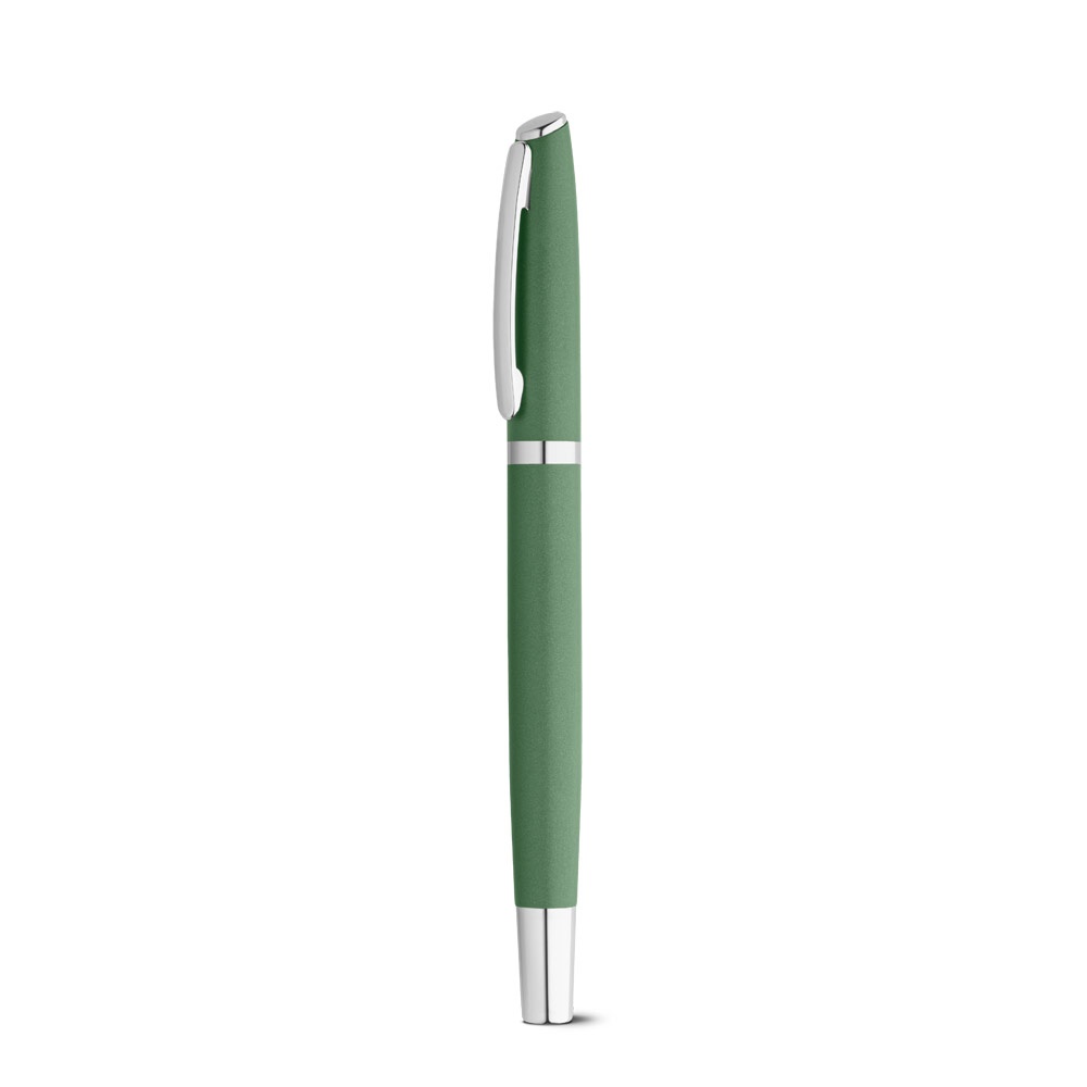 RE-LANDO-SET. Set de roller y bolígrafo con cuerpo de aluminio reciclado (100% rAL)