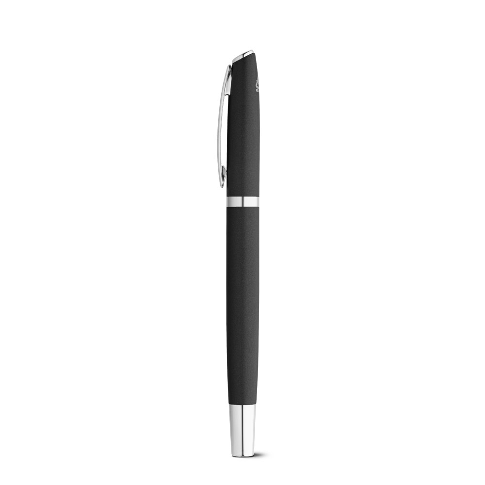RE-LANDO-SET. Set de roller y bolígrafo con cuerpo de aluminio reciclado (100% rAL)
