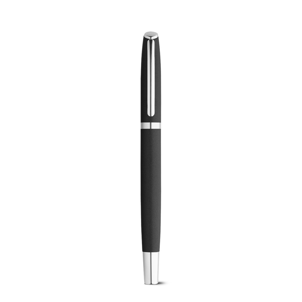 RE-LANDO-SET. Set de roller y bolígrafo con cuerpo de aluminio reciclado (100% rAL)