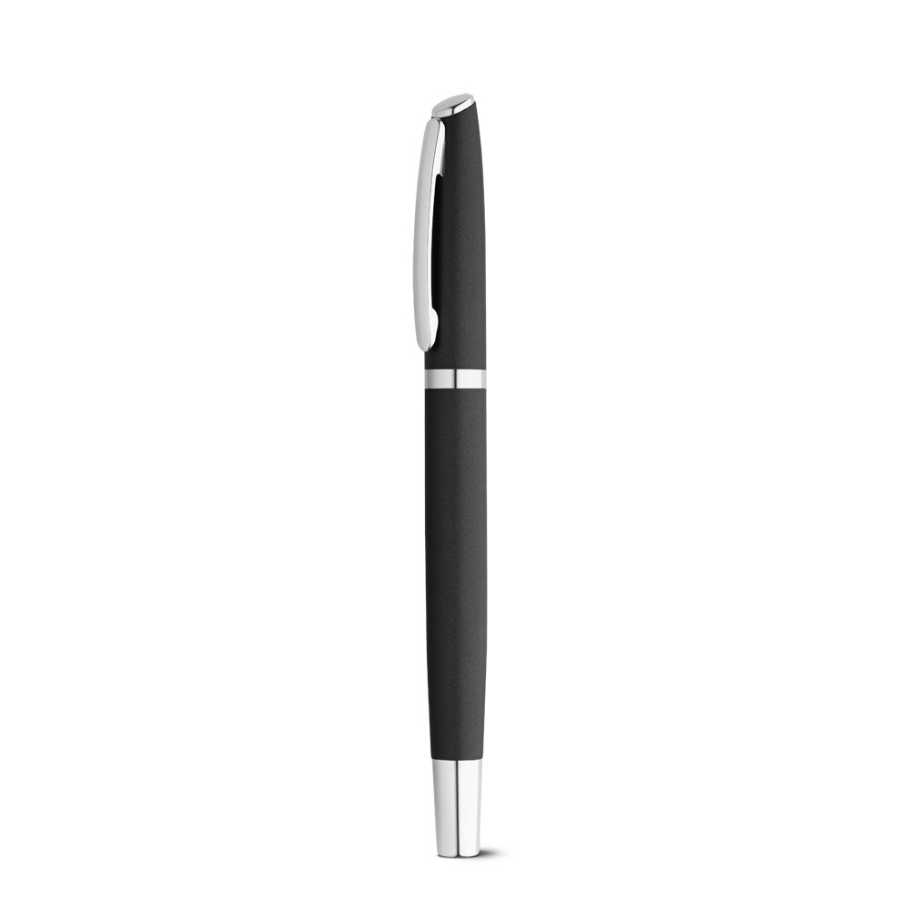 RE-LANDO-SET. Set de roller y bolígrafo con cuerpo de aluminio reciclado (100% rAL)