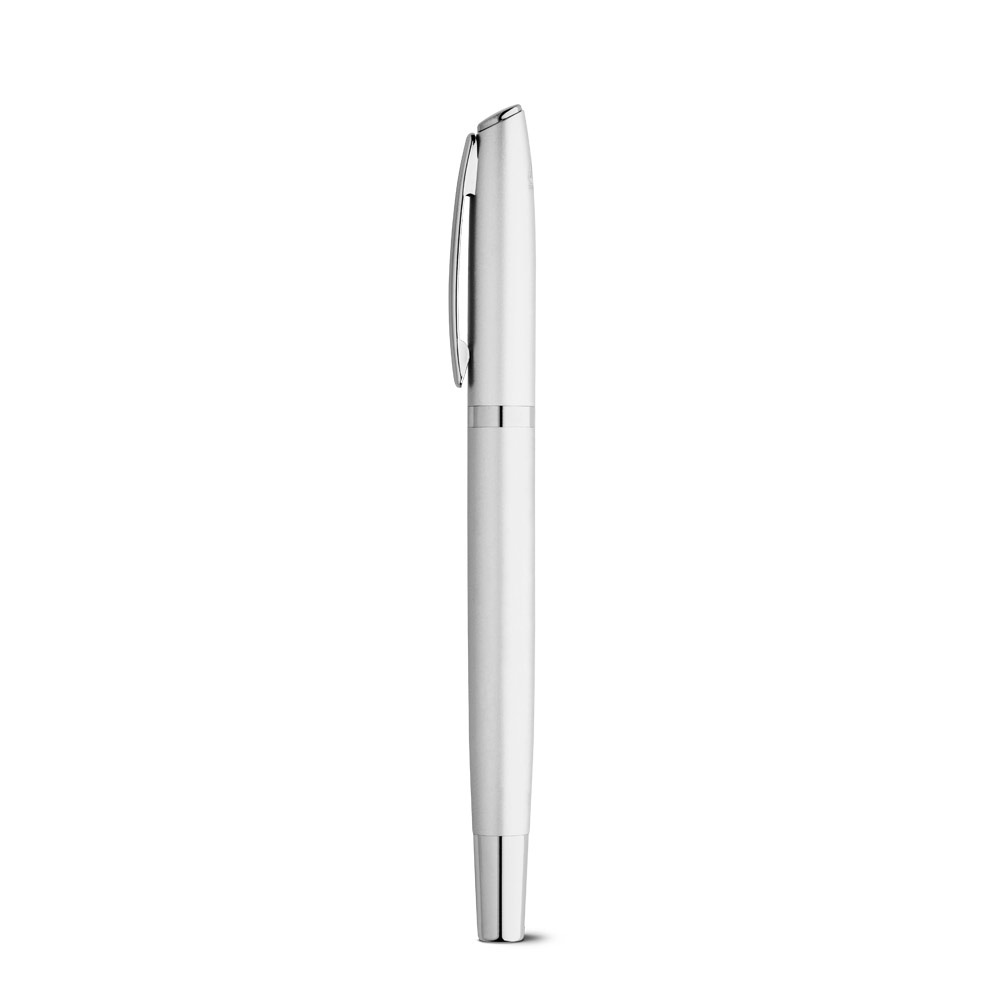 RE-LANDO-SET. Set de roller y bolígrafo con cuerpo de aluminio reciclado (100% rAL)