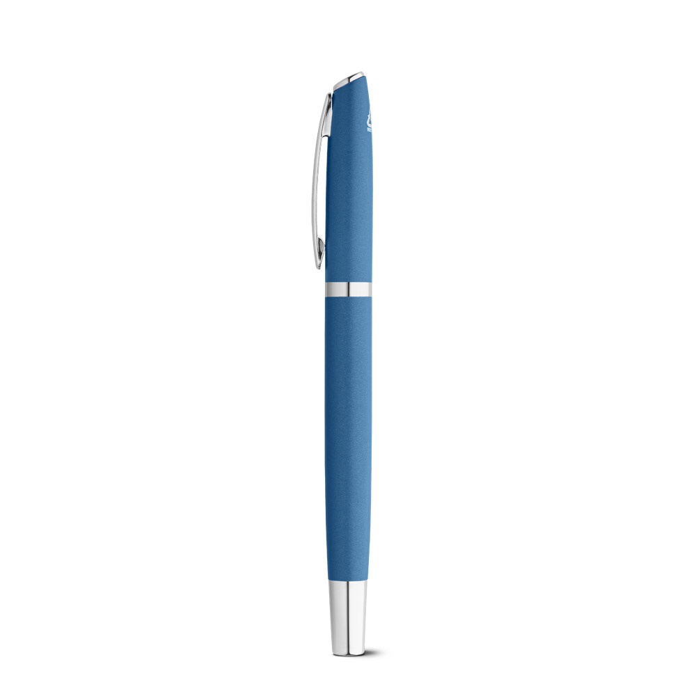 RE-LANDO-SET. Set de roller y bolígrafo con cuerpo de aluminio reciclado (100% rAL)