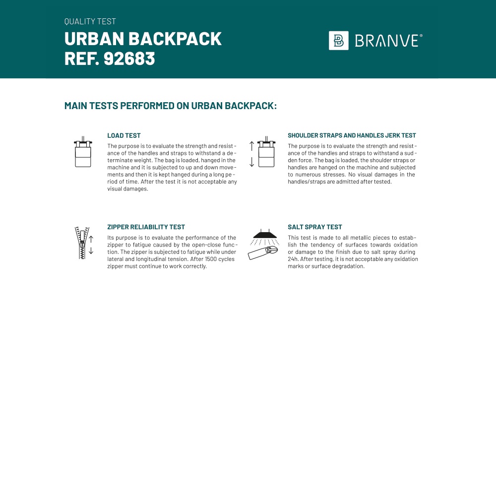 URBAN BACKPACK. Mochila para portátil de 14'' en carcasa blanda y lona