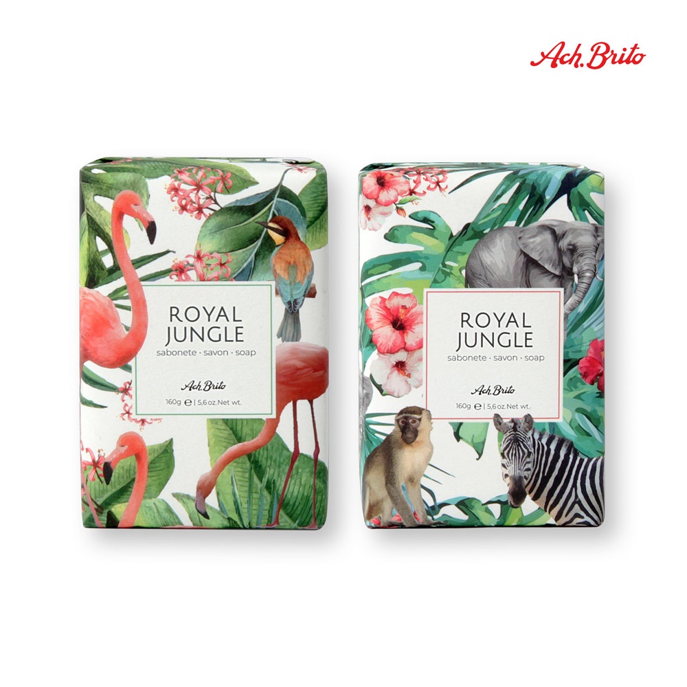 ROYAL JUNGLE. Jabones enriquecidos con arcilla verde (160g)