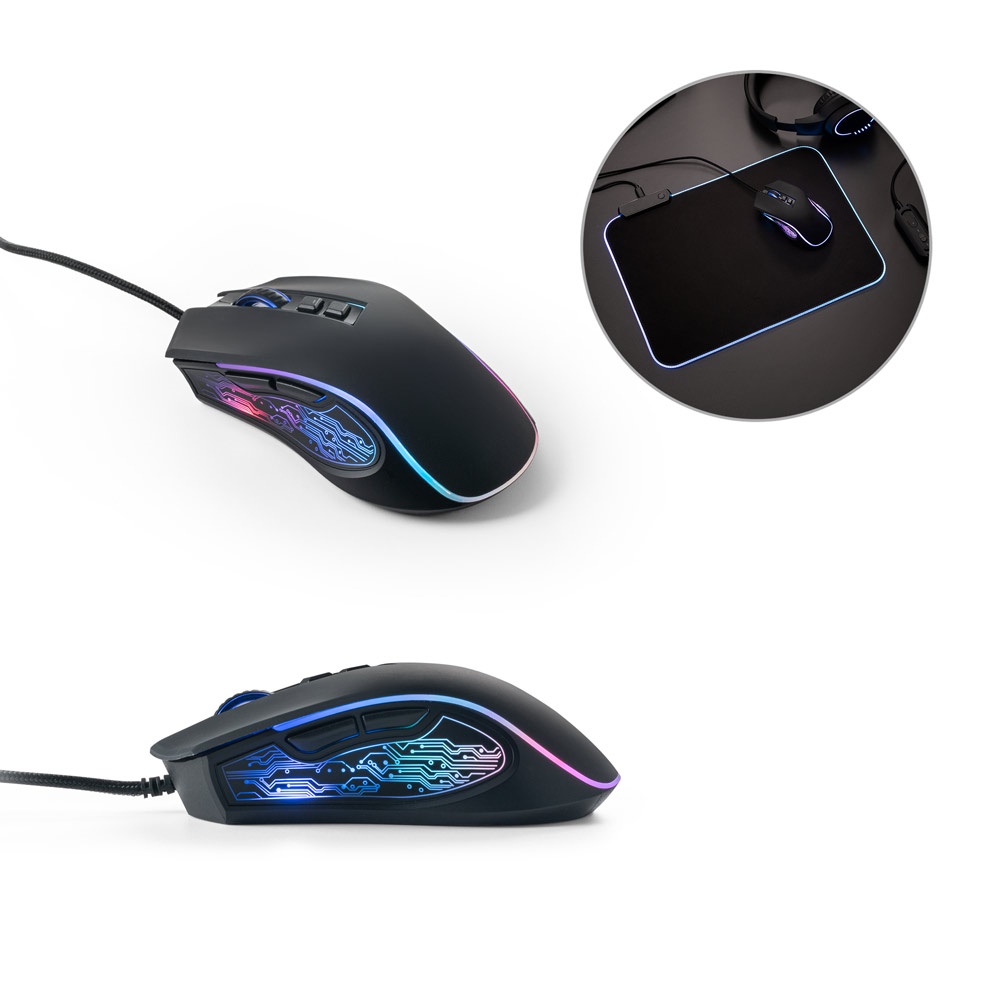 THORNE MOUSE RGB. Ratón gaming con cable de 1.5m y luces LED RGB, fabricado ABS