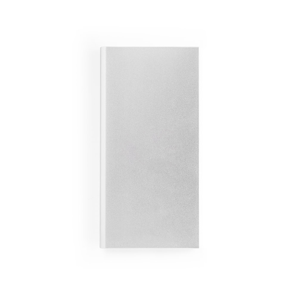 CLERK. Power bank 8'000 mAh con panel solar en aluminio 100% reciclado