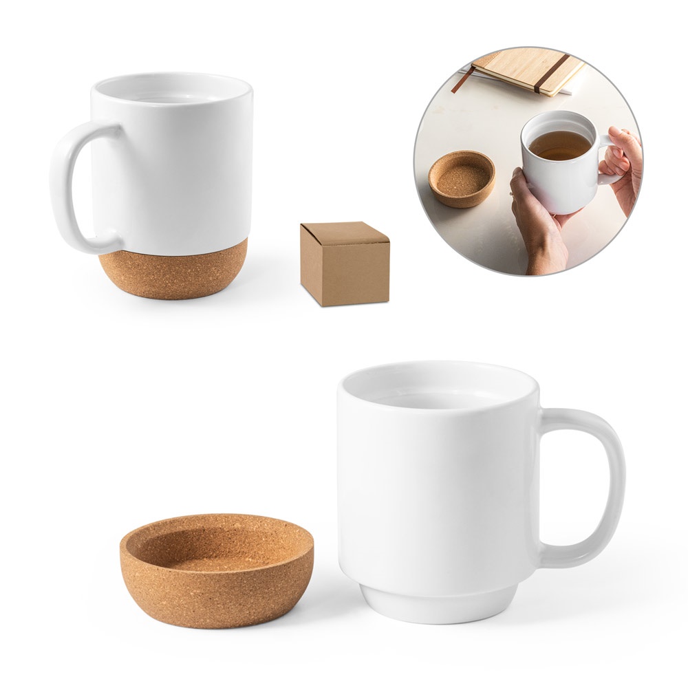 RORY SUB. Taza de cerámica con revestimiento para sublimación 390 mL