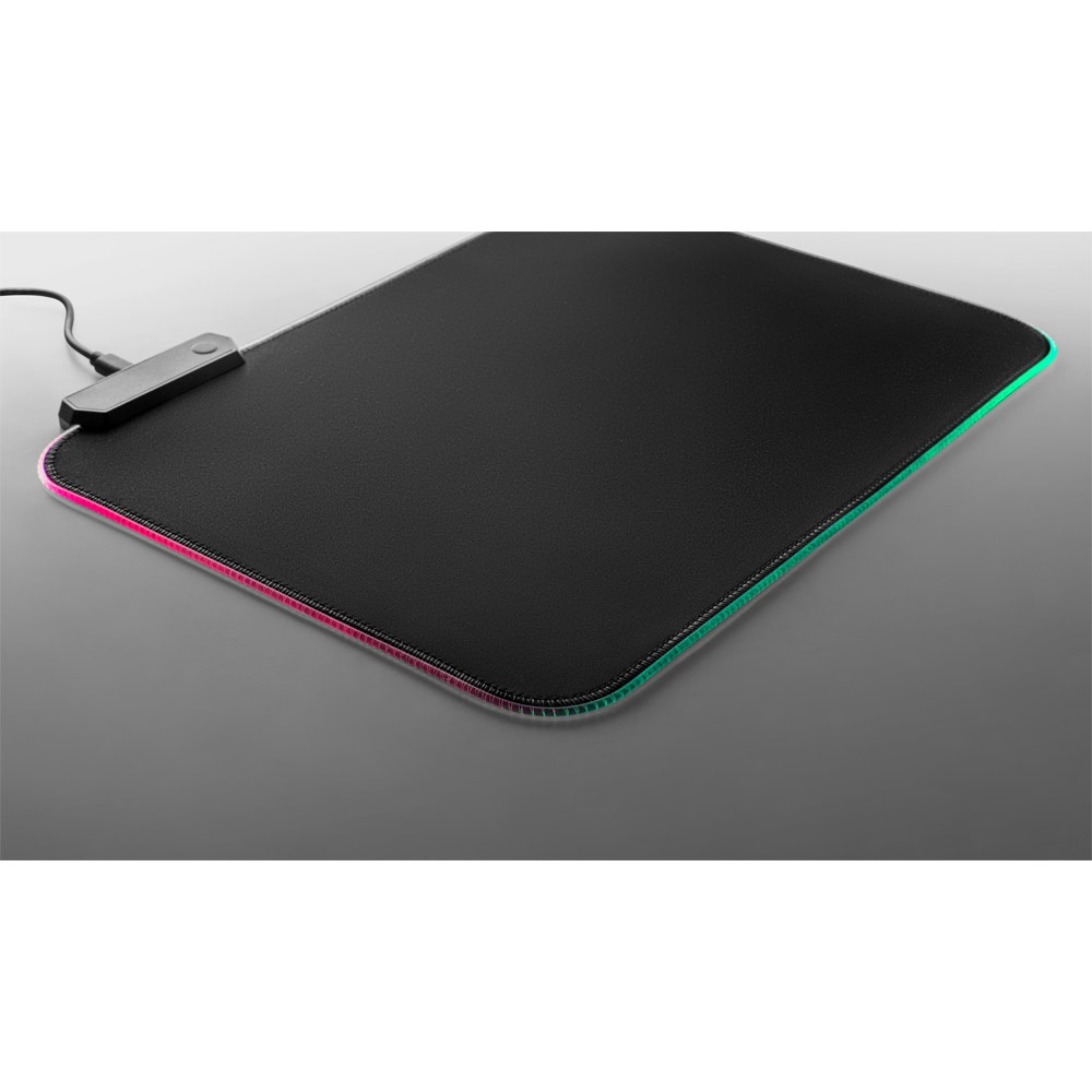 THORNE MOUSEPAD RGB. Alfombrilla de ratón gaming con luces LED RGB, fabricada en poliéster