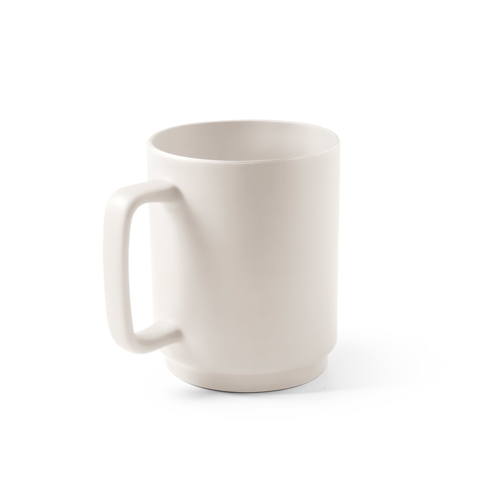 MIGHTY. Taza de cerámica con cuerpo cilíndrico 330 mL