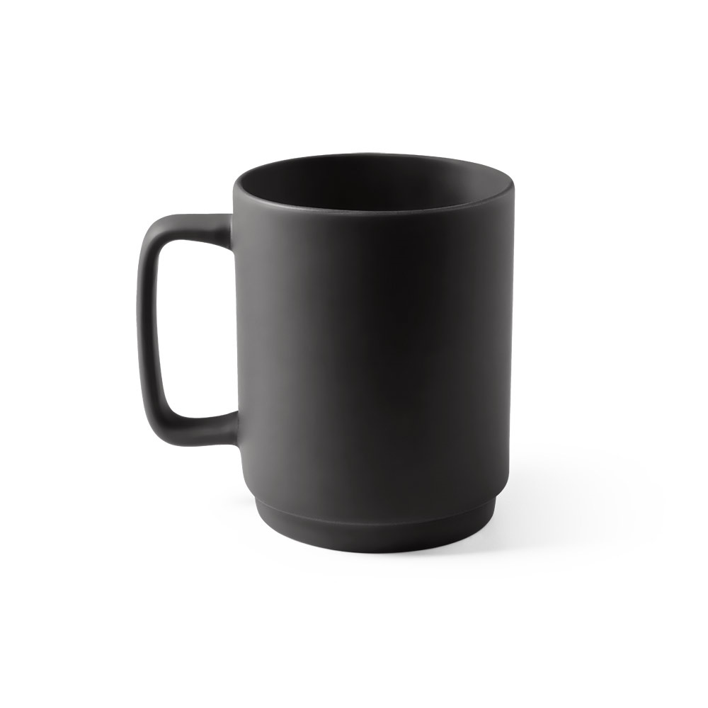 MIGHTY. Taza de cerámica con cuerpo cilíndrico 330 mL