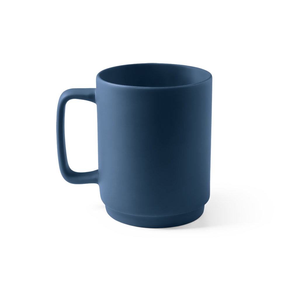 MIGHTY. Taza de cerámica con cuerpo cilíndrico 330 mL