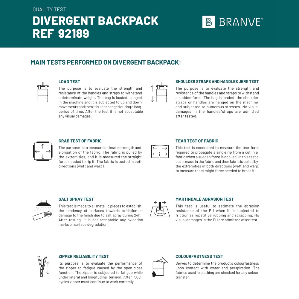 DIVERGENT BACKPACK I. Mochila para portátil de hasta 15.6'' en tejido vaquero y PU