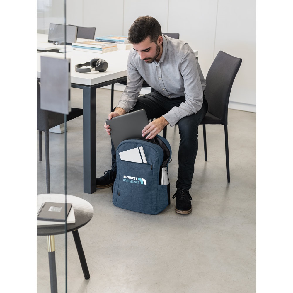 BUSINESS. Mochila para portátil 100% rPET 300D