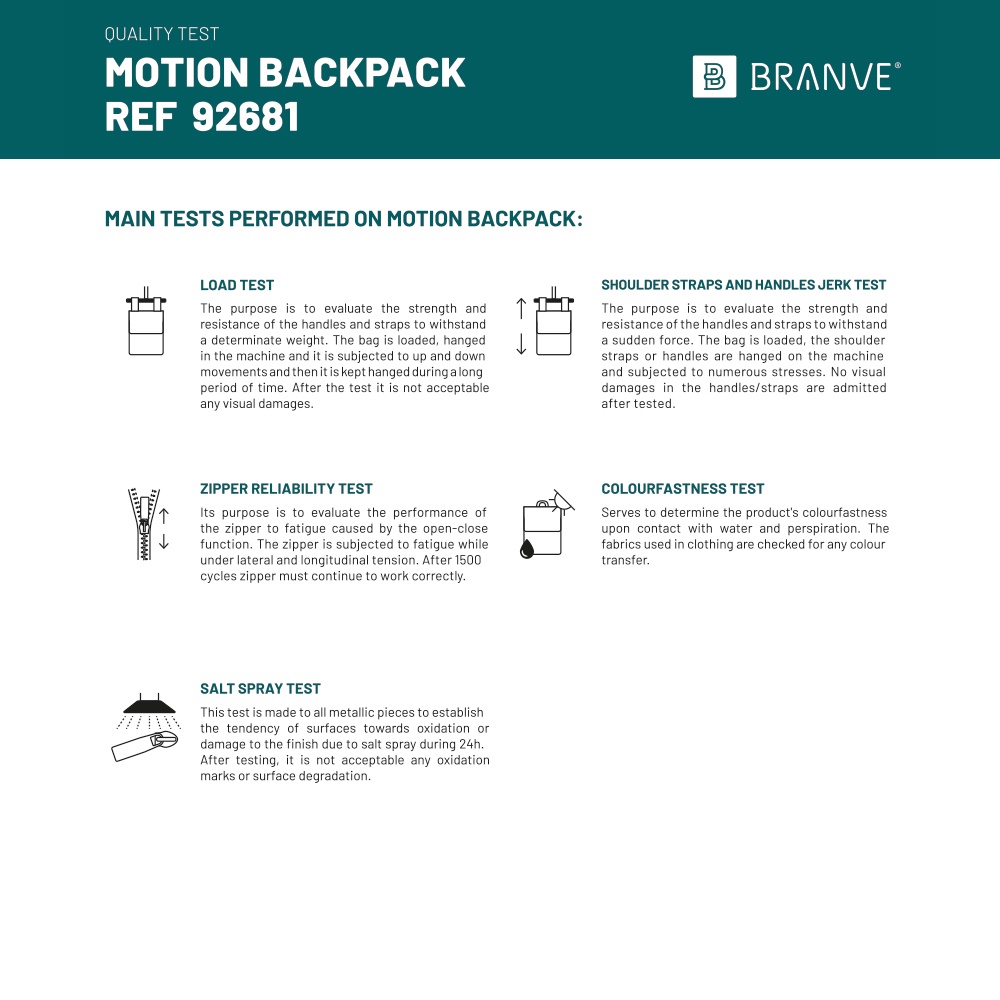 MOTION BACKPACK. Mochila de 600D y polipropileno