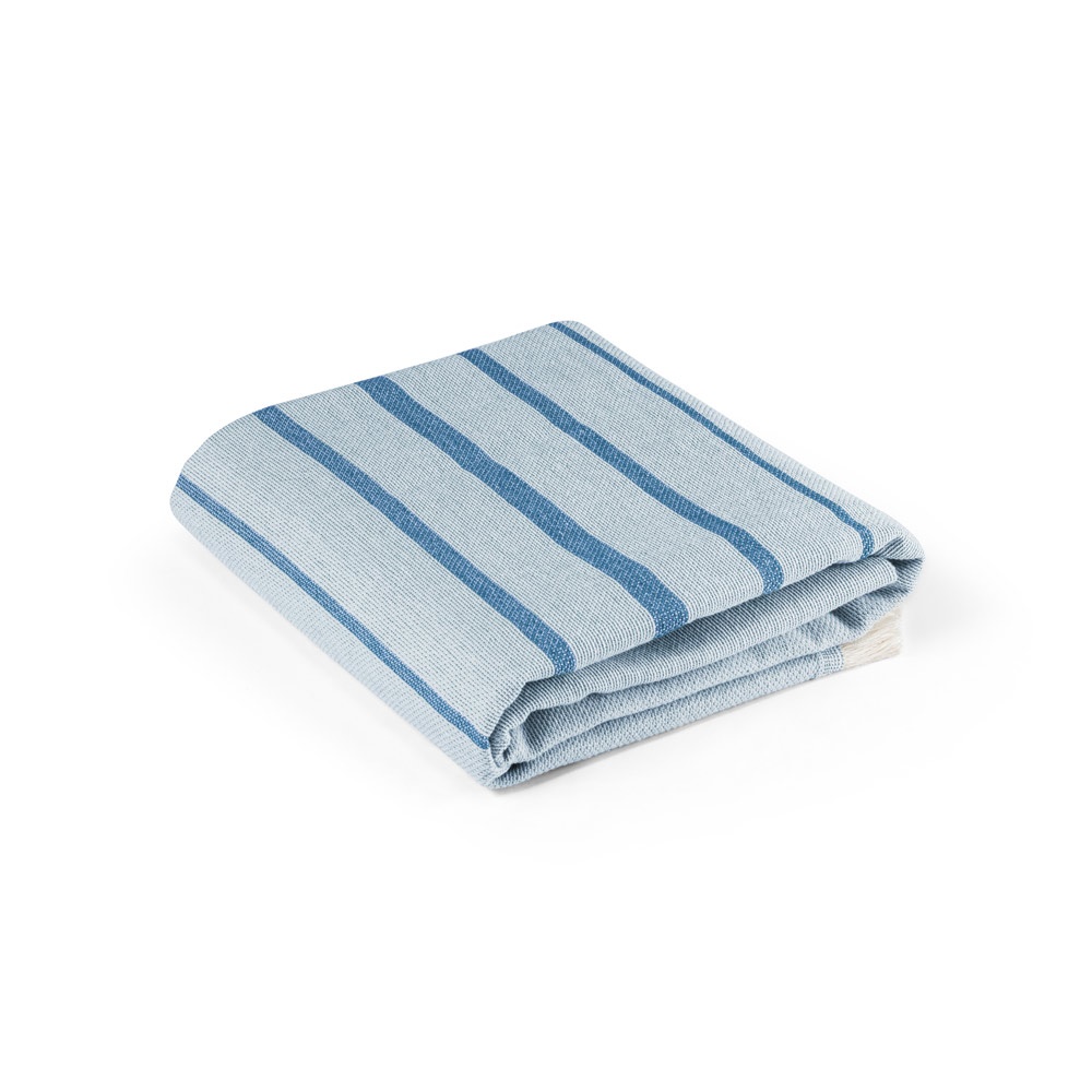 CAPLAN. Toalla multifuncional (260 g/m²) fabricada en algodón ligero y resistente (90%) y algodón reciclado (10%)