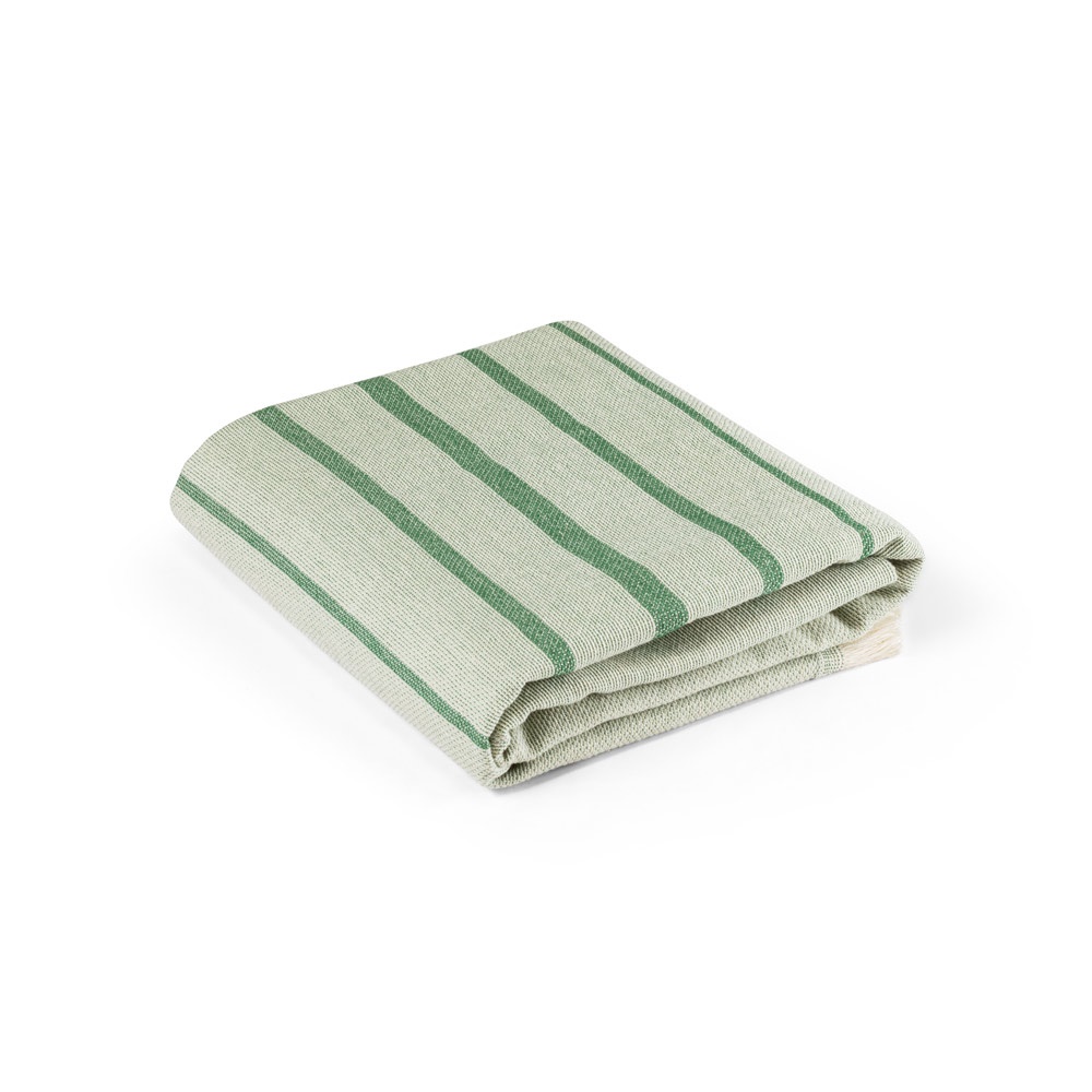 CAPLAN. Toalla multifuncional (260 g/m²) fabricada en algodón ligero y resistente (90%) y algodón reciclado (10%)