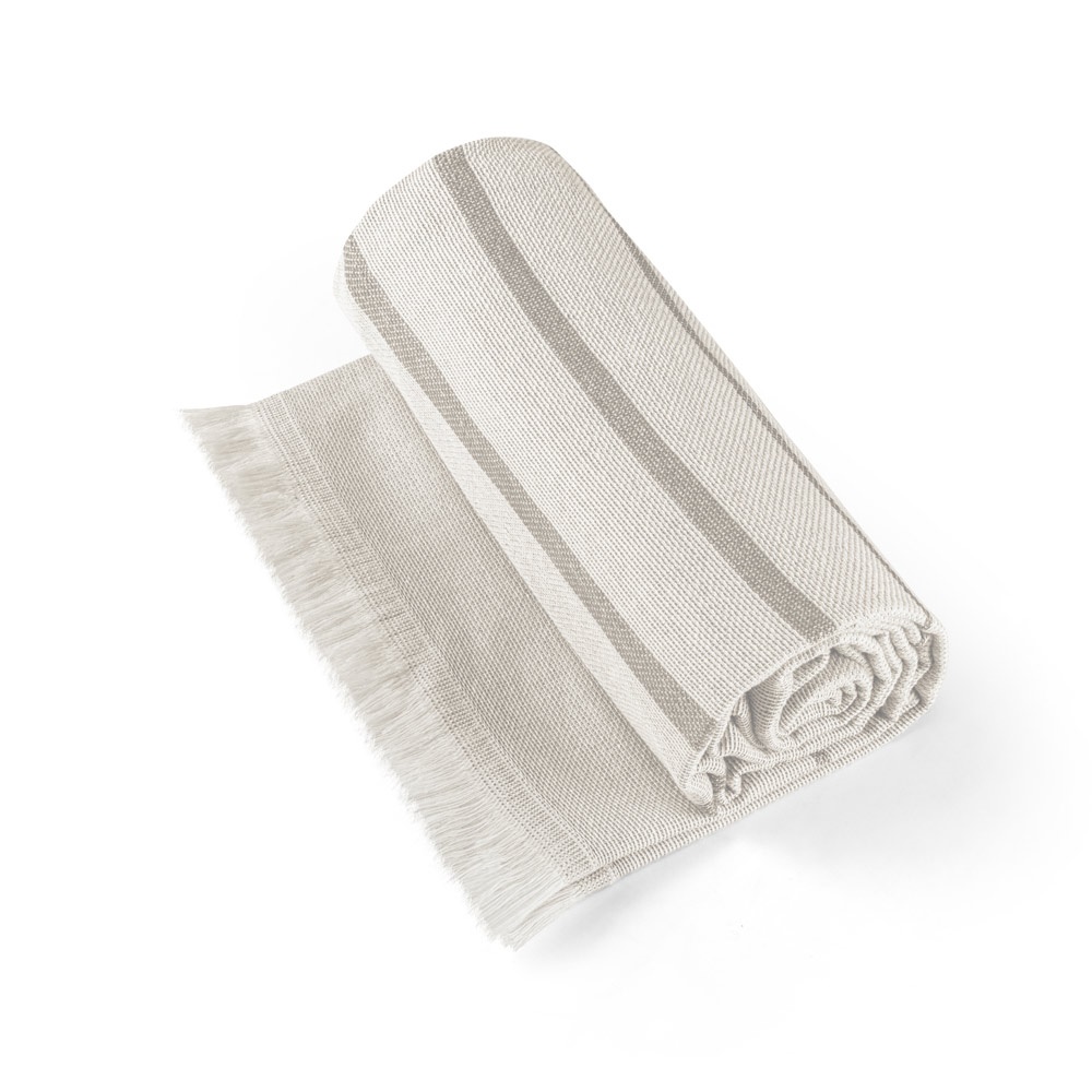 CAPLAN. Toalla multifuncional (260 g/m²) fabricada en algodón ligero y resistente (90%) y algodón reciclado (10%)