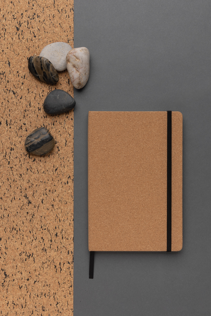 Cuaderno Stoneleaf A5 de corcho y papel piedra