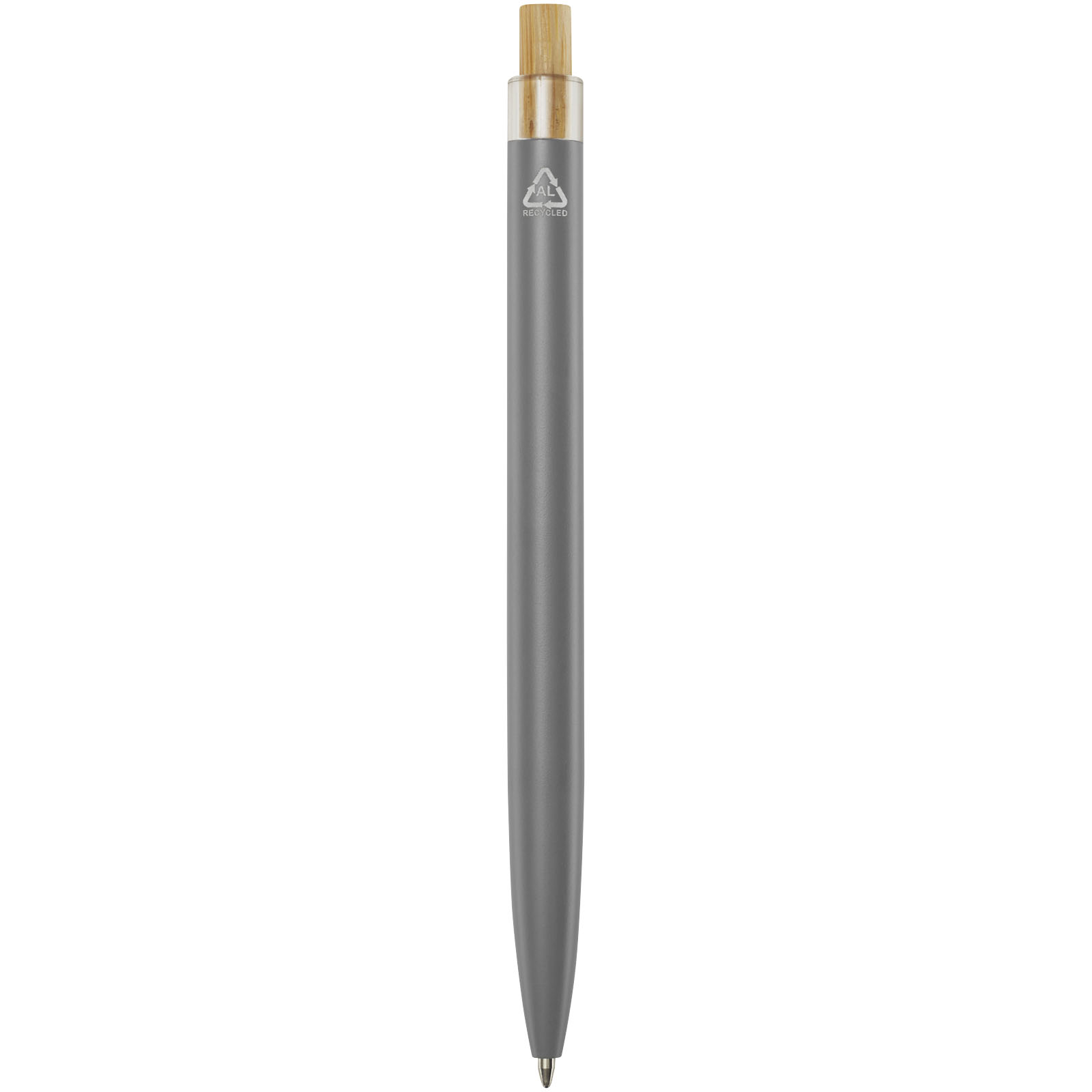Bolígrafo de aluminio reciclado Nooshin (tinta negra)