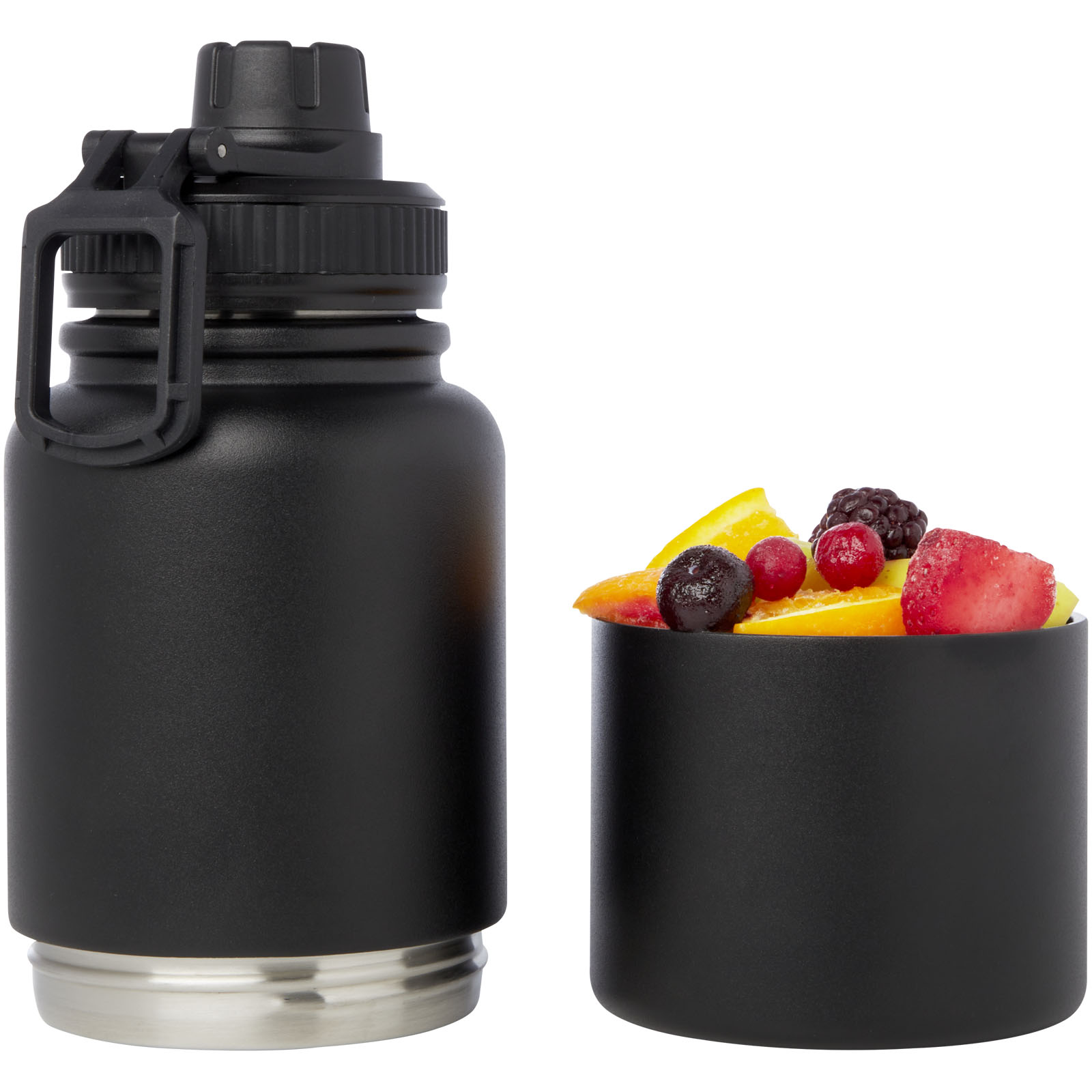 Bidón deportivocon aislamiento de acero inoxidable  de 840 ml con certificación RCS Dupeca