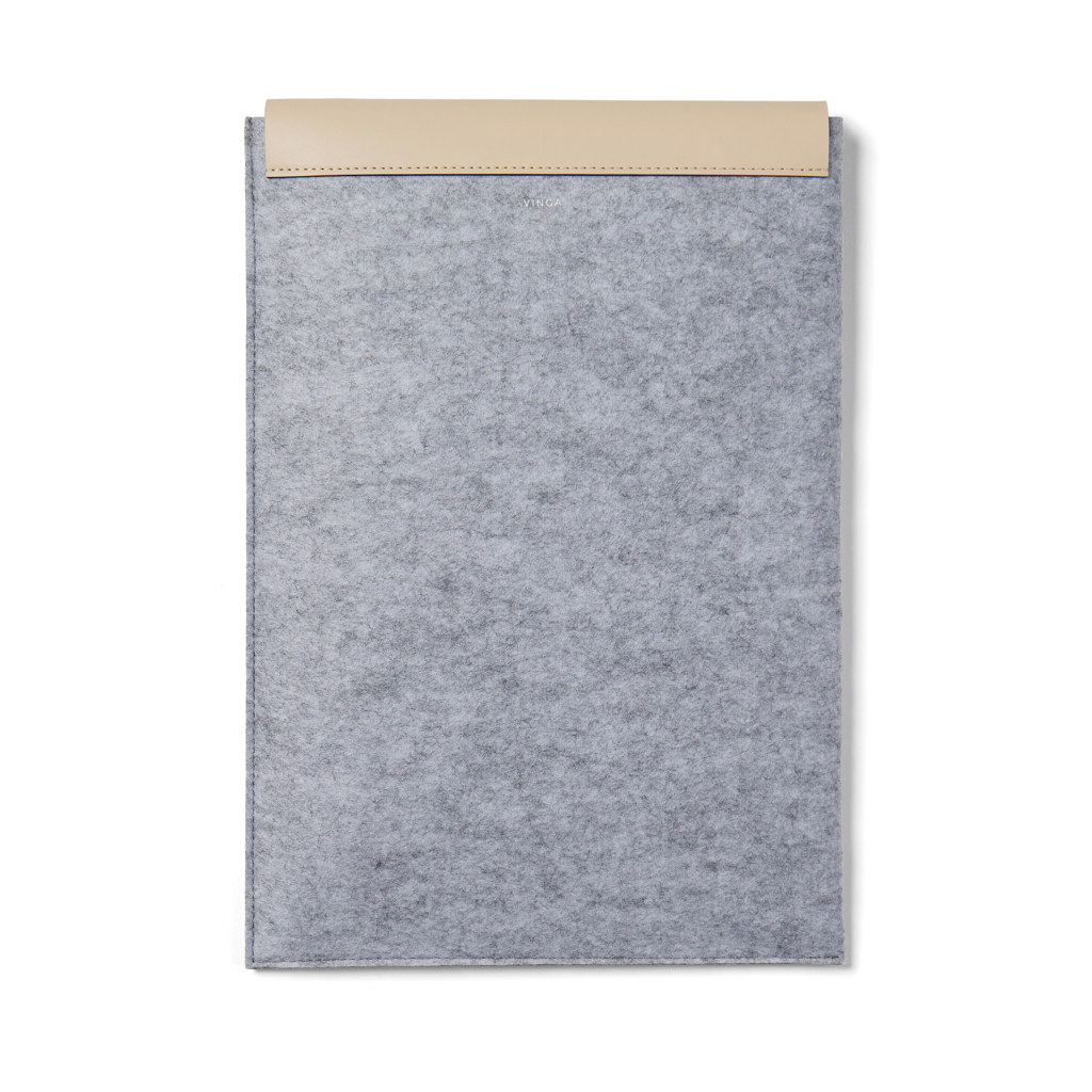Funda para portátil de 15" de fieltro reciclado VINGA Albo