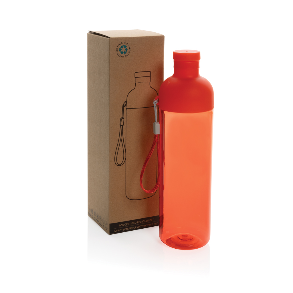 Botella de agua antigoteo PET reciclado Impact RCS 600 ml
