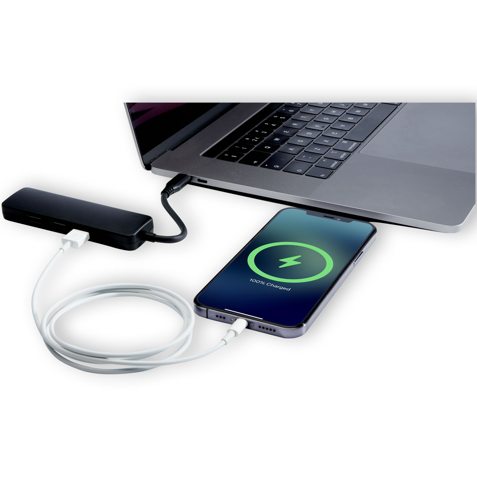USB 2.0-3.0 con adaptador multimedia de plástico reciclado con puerto HDMI y certificación RCS  Loop